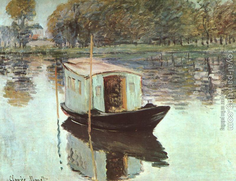Claude Oscar Monet : The Studio Boat Claude Oscar Monet : The Studio Boat